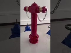 BS750 Вертикальный пожарный гидрант для противопожарной защиты Красное окрашивание PN16 давление ISO9001 Сертификат