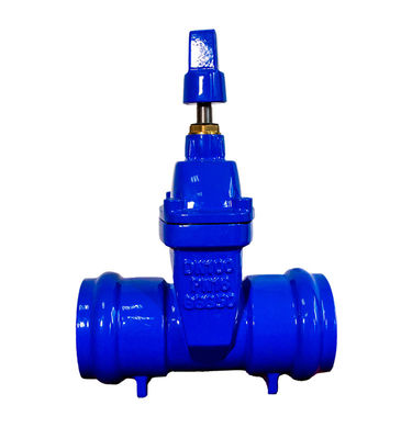Ductile Iron Non Rising Socket End Gate Valve Resilient Soft Seat