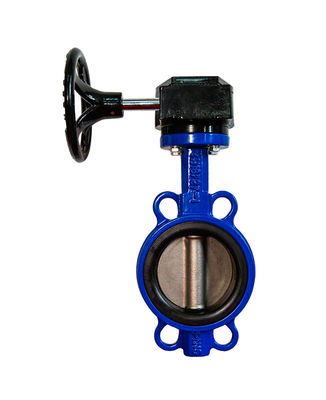 DN50-DN300 Gear Operated Butterfly Valve Wafer End for Water