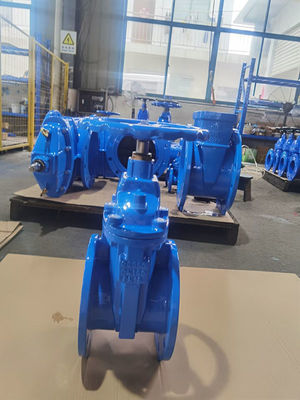 PN10 Flanged DIN F4 Gate Valve Resilient Seated Valves Ductile Iron