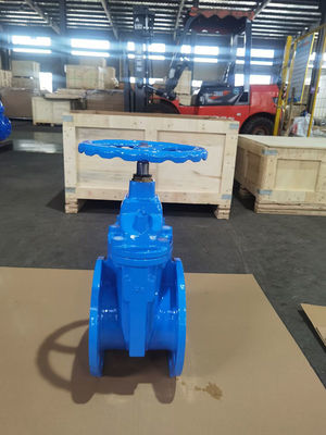 PN10 Flanged DIN F4 Gate Valve Resilient Seated Valves Ductile Iron