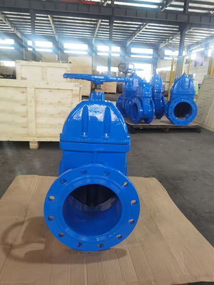 DIN2533 F5 Pipeline Gate Valve Resilient Seated Sluice Valve Cast Iron