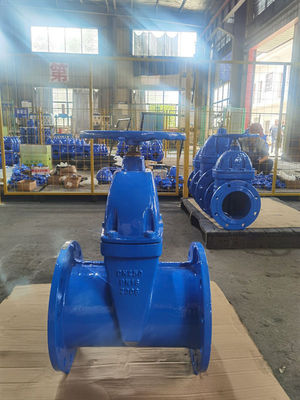 DIN2533 F5 Pipeline Gate Valve Resilient Seated Sluice Valve Cast Iron