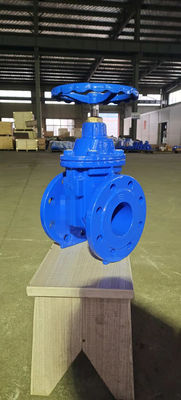 4" Flanged CI Soft Seat Gate Valve With Cap GB Standard