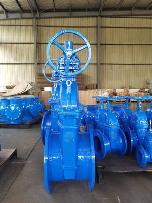 Non Rising Soft Seat Gate Valve With Gearbox DN400 For Industrial