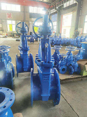 Non Rising Soft Seat Gate Valve With Gearbox DN400 For Industrial