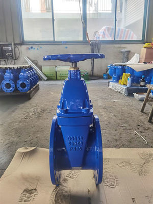 8" Flanged Gate Valve With Gearbox DN200 GGG50 Non Rising Stem