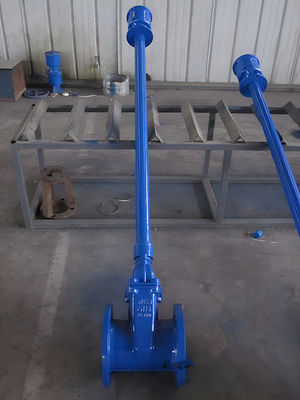 Flanged Electric Actuator Wedge Gate Valve For BS5163 Design Standard