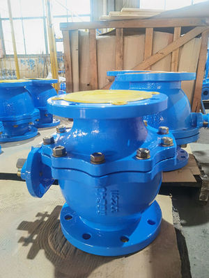Flange Cast Iron Ball Valve A105 ENP Ball And 2Cr13 Material