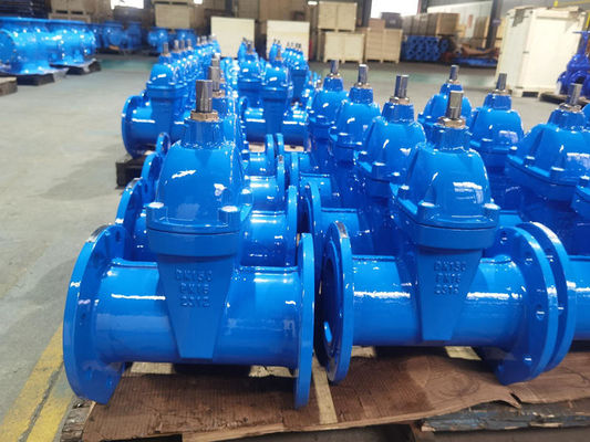 EN1092 F5 Gate Valve Cast Iron Flange End Within Manual Operation