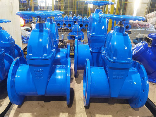 Flange End Dimension F5 Gate Valve DIN2533 With Gearbox Operation