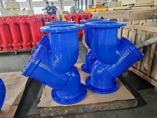 Cast Iron Y Strainer With SS304/SS316 Screen -20℃-120℃ Temperature Rating Various Pressure Ratings