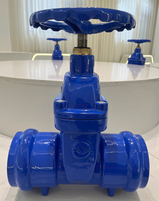 Socket Ended Non-rising Stem Resilient Soft Seat Gate Valve With PN10/16 Pressure Rating
