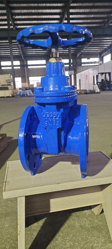 4" Flanged CI Soft Seat Gate Valve With Cap GB Standard