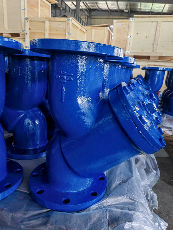 SS304/SS316 Screen Y Strainer Valve For Flanged Connections Cast Iron / Ductile Iron Body